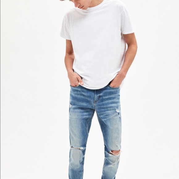 🔥PacSun Medium Destroy Stacked Skinny Jeans NWT - Picture 8 of 10